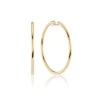 18K Large Continuous Hoop Earrings