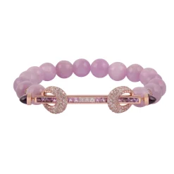 Kunzite and Lilac Ombre Chakra Bracelet