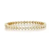 18KY Bezel Round Diamond Tennis Bracelet