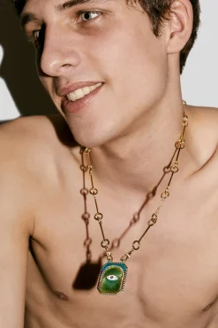 18KY Diamond Stick Chain