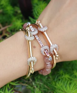 18K Yellow Gold Chakra Icon Bracelet