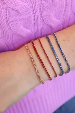 Large Invisible Ruby Bracelet