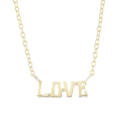 Large "LOVE" Nameplate Necklace