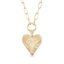 Large Southwestern Heart Charm
