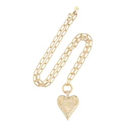 Large Southwestern Heart Charm