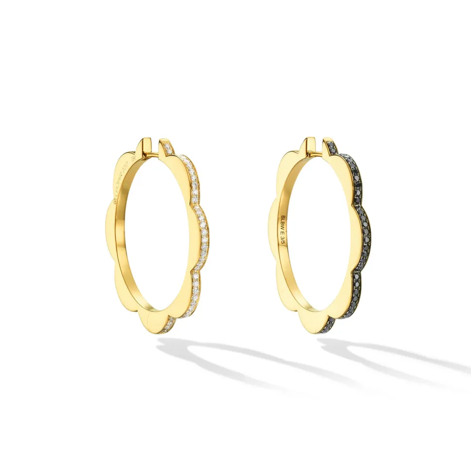 Large Triplet Hoop Earrings