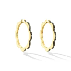 Large Triplet Hoop Earrings