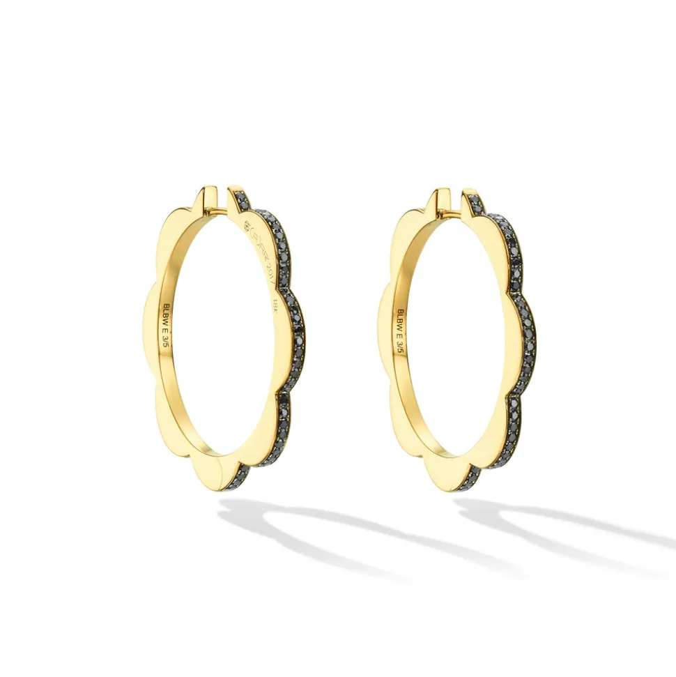 Large Triplet Hoop Earrings