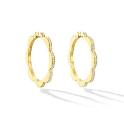 Large Triplet Hoop Earrings