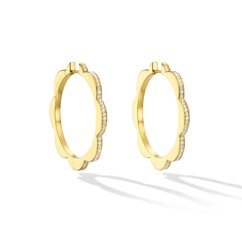 Large Triplet Hoop Earrings