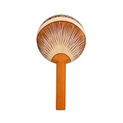 Marquetry Hand Mirror with Sunset Motif