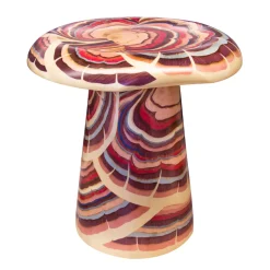 Marquetry Mushroom Stool