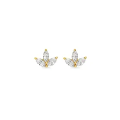 Marquis Diamond Cluster Studs