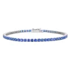 Medium Invisible Blue Sapphire Bracelet