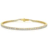 Medium Yellow Gold & Diamond Invisible Tennis Bracelet