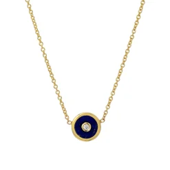 Mini Compass Pendant - Lapis