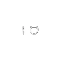 10mm Diamond Huggie Earrings