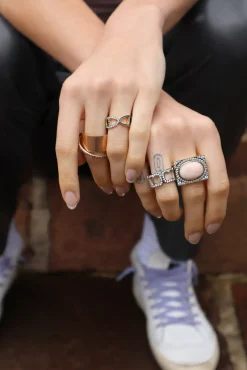 Oval Coral Renee Ring