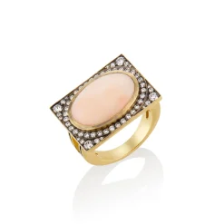 Oval Coral Renee Ring