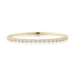 Oval Cut Diamond Flex Bangle