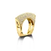 Pavé Diamond Lotus Ring