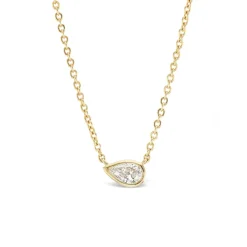 Pear Diamond Solitaire Pendant