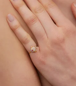 Petite Diamond & Ruby Fish Ring
