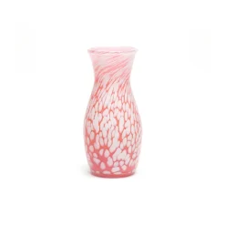 Pink and White Spotted Vase