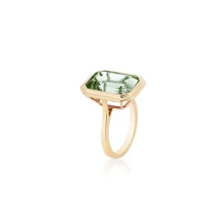 Prasiolite Ring
