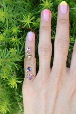 Purple Sapphire Khepri Ring