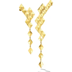 Python Asymmetrical Drop Earrings