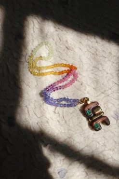 Rainbow Beaded Necklace
