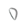 Rhodium Diamond Feelings Ring