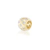 Scattered Diamond Rondelle Bead