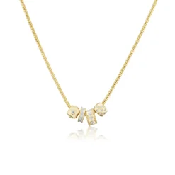 Scattered Diamond Rondelle Bead