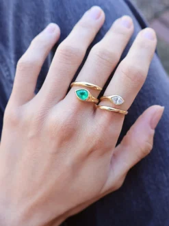 Scintillate Diamond Snake Ring