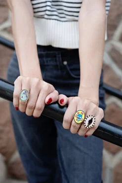 Skull & Snake Enamel Ring