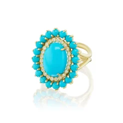 Sleeping Beauty Turquoise Cabochon Ring