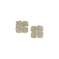Small Flower Diamond Studs