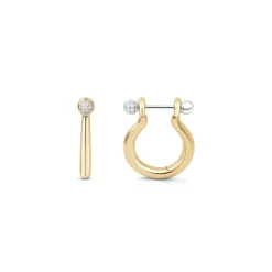 Small Hoop Ball Earrings
