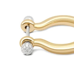 Small Hoop Ball Earrings