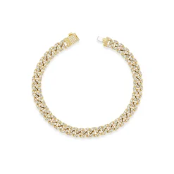 Small Pave Curb Link Bracelet