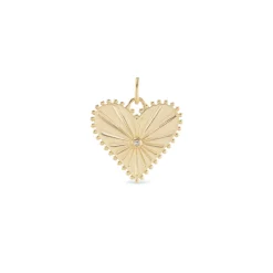 Small Pour Toujours Heart Charm