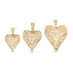 Small Southwestern Heart Pendant
