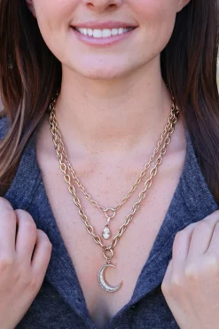 Small Teardrop Chain Necklace