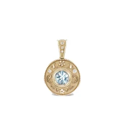Southwestern Aquamarine Charm