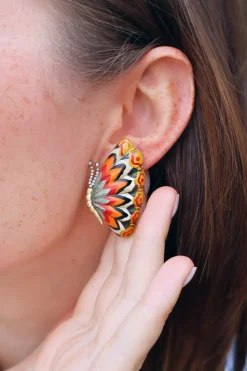 Sunrise Butterfly Earrings-Medium
