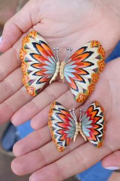 Sunrise Butterfly Earrings-Medium