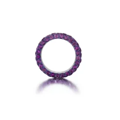 Three Sided Amethyst Ring