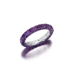 Three Sided Amethyst Ring